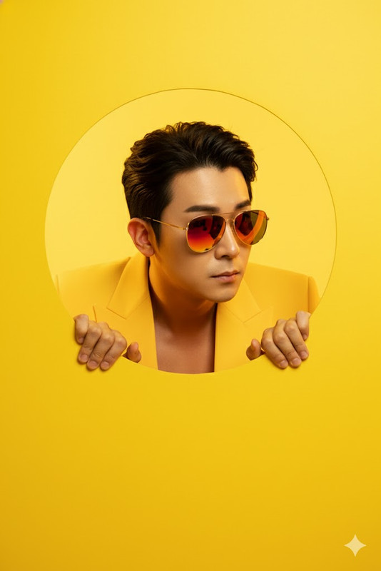 옐로우 모노톤 팝아트 패션 화보