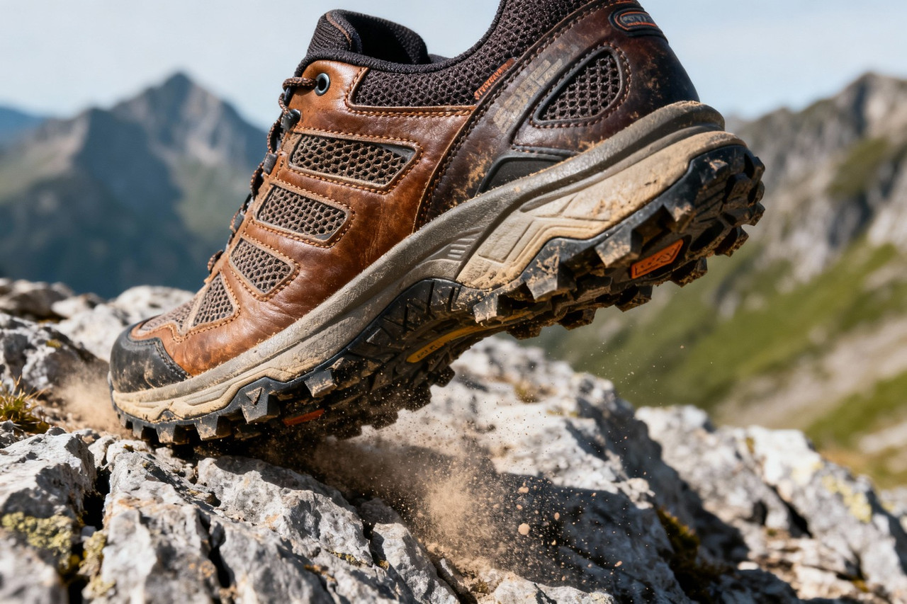 Коричневый кросовок