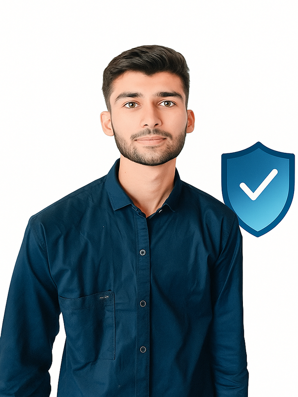 Vidit presenting at a cybersecurity conference, standing before a projected screen with technical slides