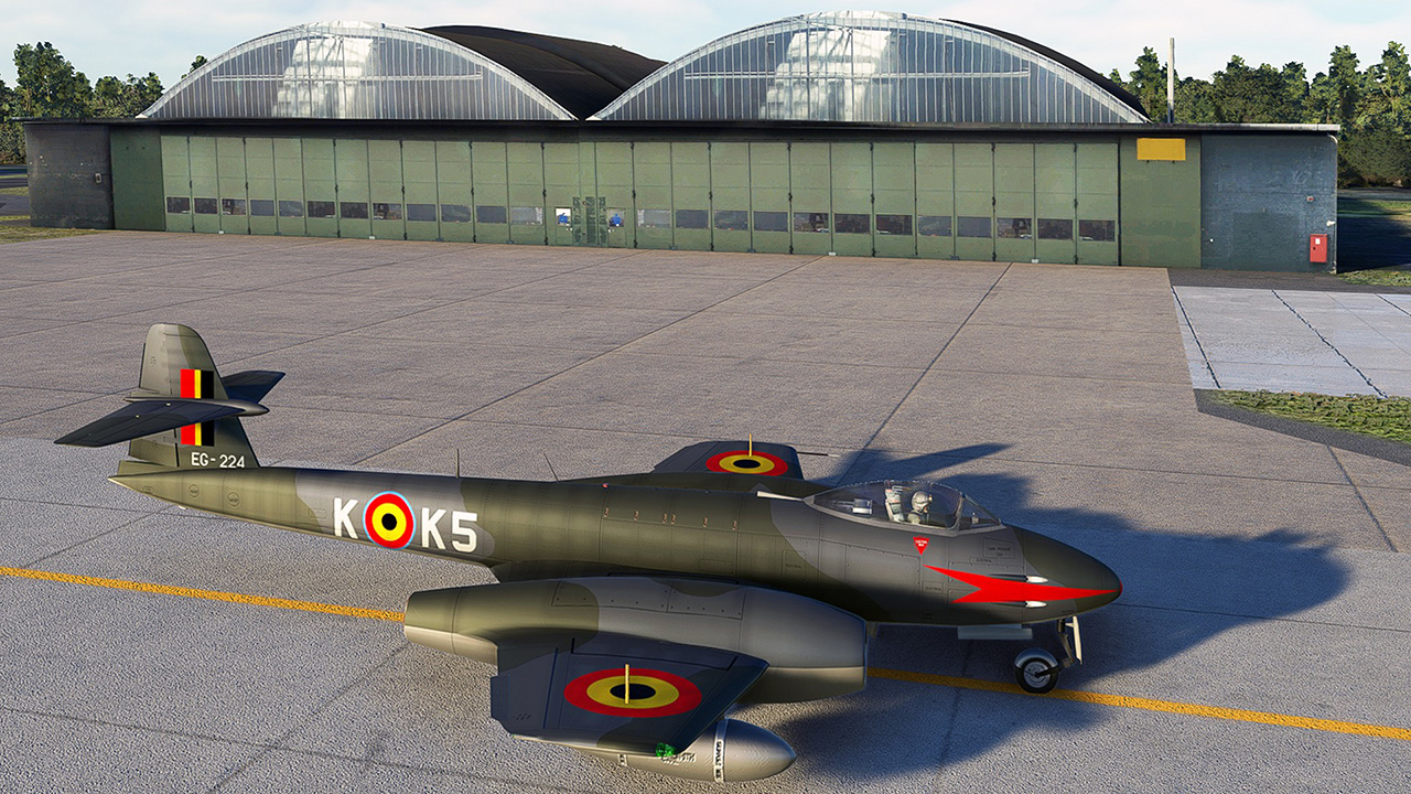 Koksijde-AB-EBFN-Gloster-Meteor-BAF-Camo