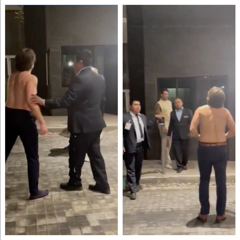 Mirrey borracho protagoniza pleito y hace el ridículo en Monterrey: Video