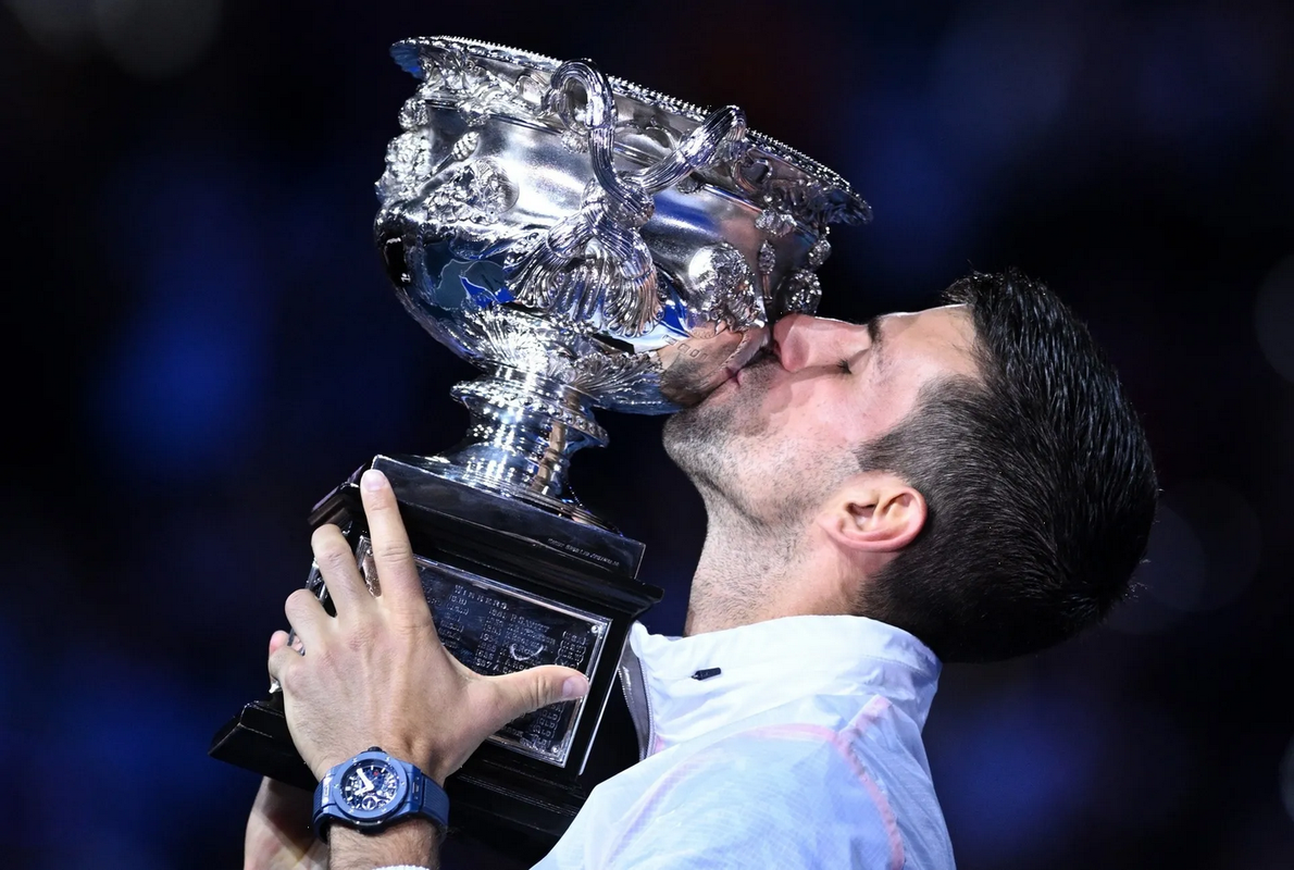 Figuras mundiales del deporte presentes en la victoria de Novak Djokovic