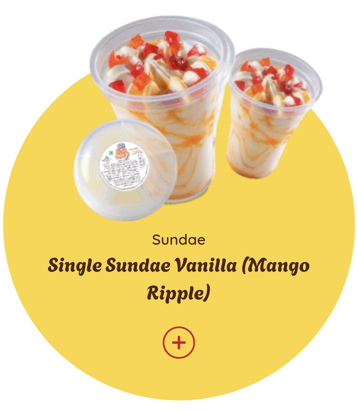 Sundae vanila & mango