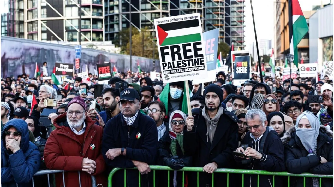 Detienen a dos en Londres en protestas a favor de Palestina