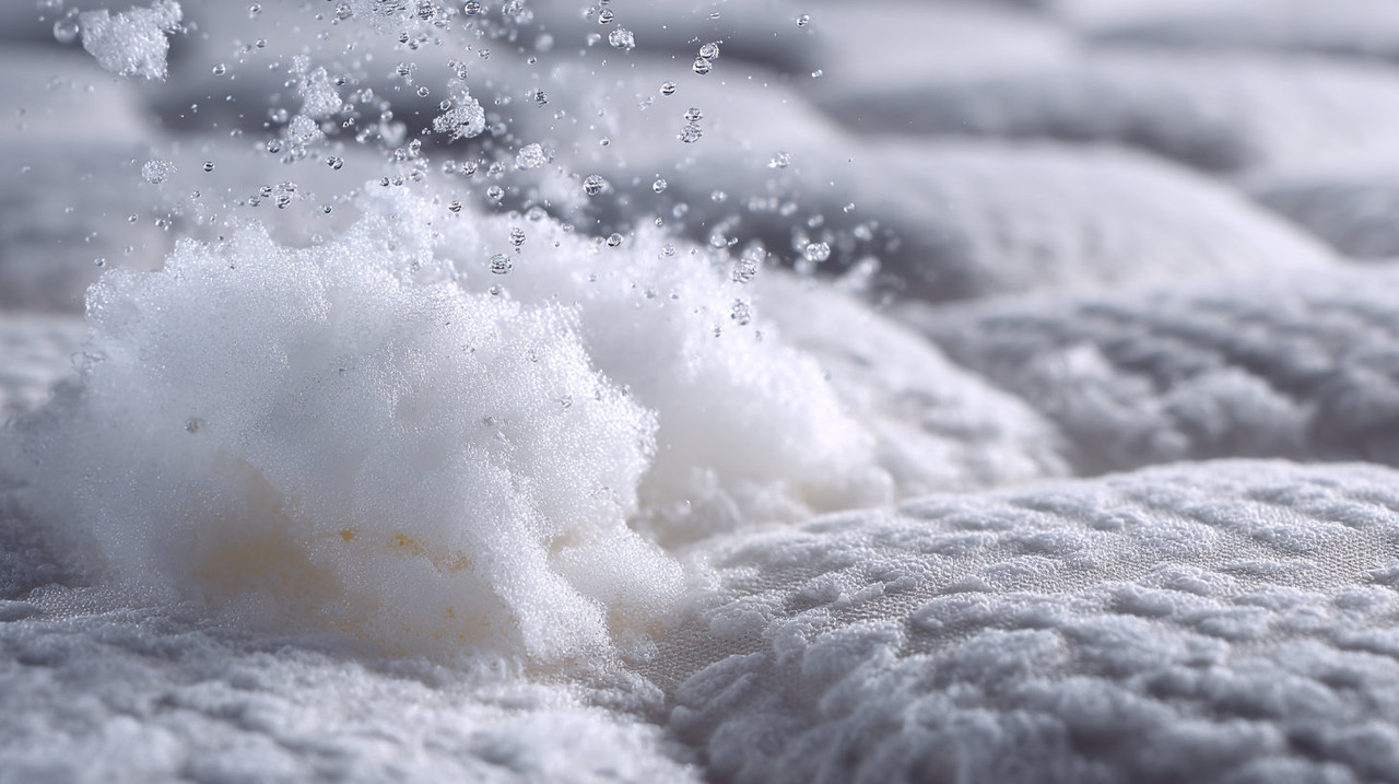 Моющее средство на матрасе