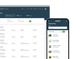 Upwork profile setup interface