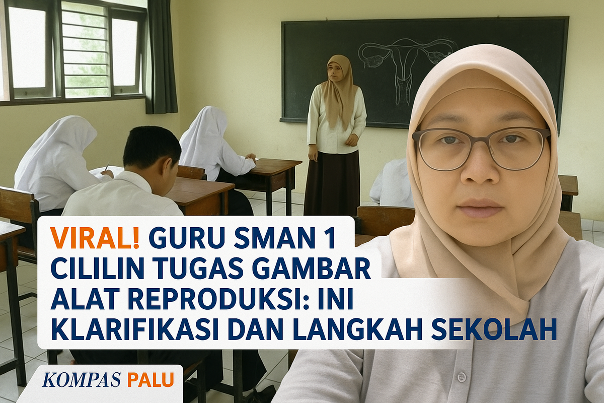 Ilustrasi guru memberi tugas sensitif kepada siswa