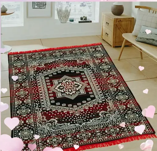 1 COTTON CARPET , PREMIUM LIGHTWEIGHT CARPET, PERSIAN CARPET , ALADIN CARPET , LOW BUDGET CARPET , MULTI COLOR CARPET , DURRIE , COTTON RUG , RUNNER , FLOOR MAT , FLOOR CARPET , RELIGIOUS CARPET FOR BEDROOM, LIVING ROOM, OFFICE, DINNING ROOM *( 5 X 7 )* FEET Color 1 (R901)