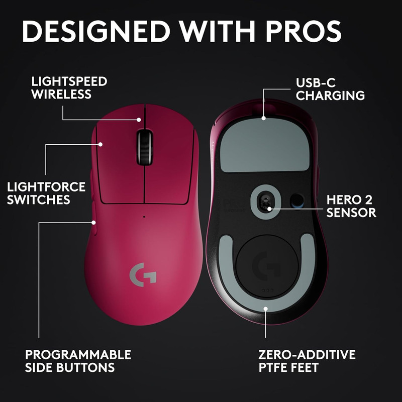 Logitech G Pro X Superlight 2 Silent Gaming Mouse