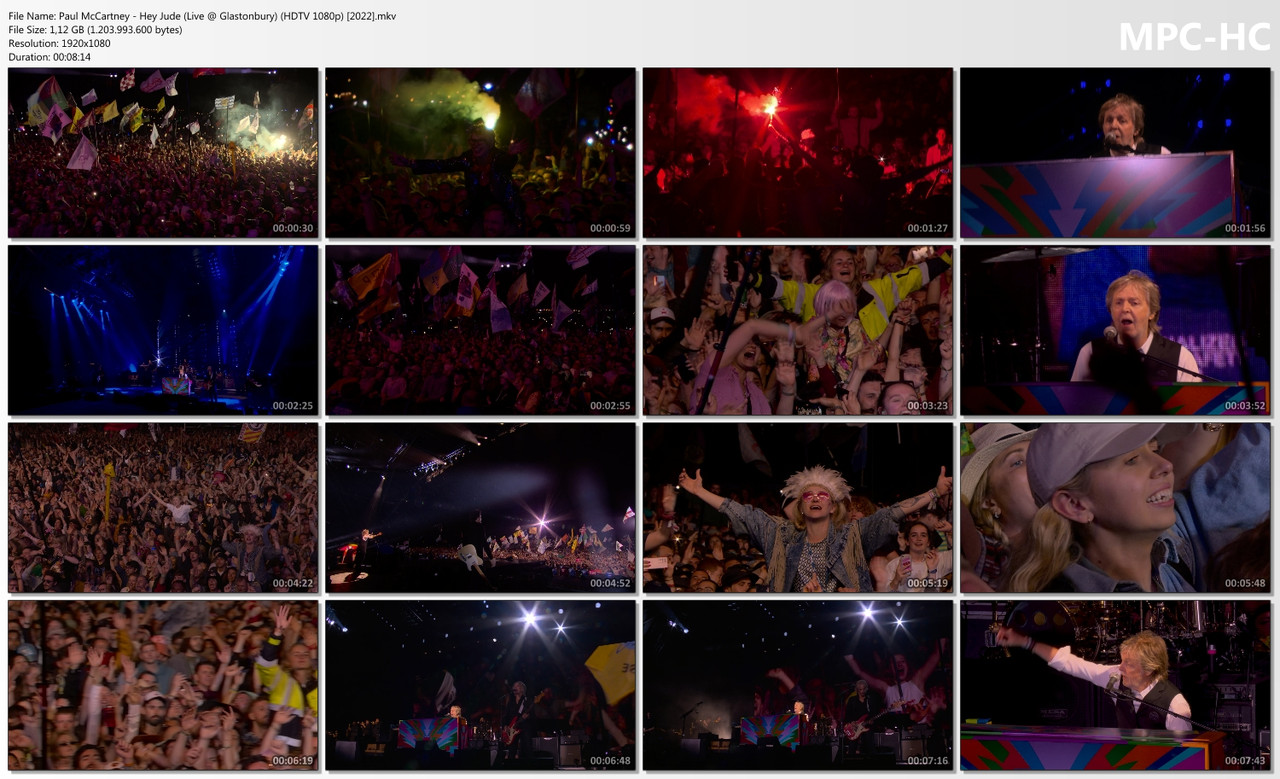 Paul McCartney - Hey Jude (Live @ Glastonbury) (HDTV 1080p) [2022]