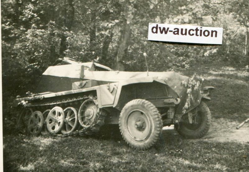 Sturmgeschütz Bttr. 665 , SdKfz Halbkette mit Tr