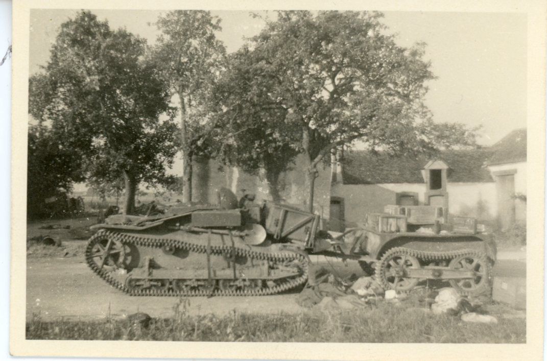 Frankreich panzer Tank UE Chenilette mit Anhänge