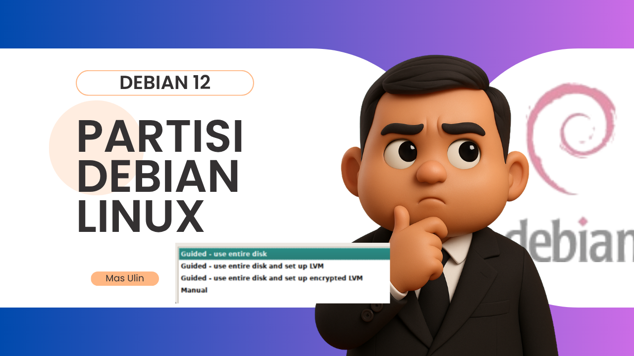 Panduan partisi Debian 12: memilih opsi terbaik antara guided vs manual