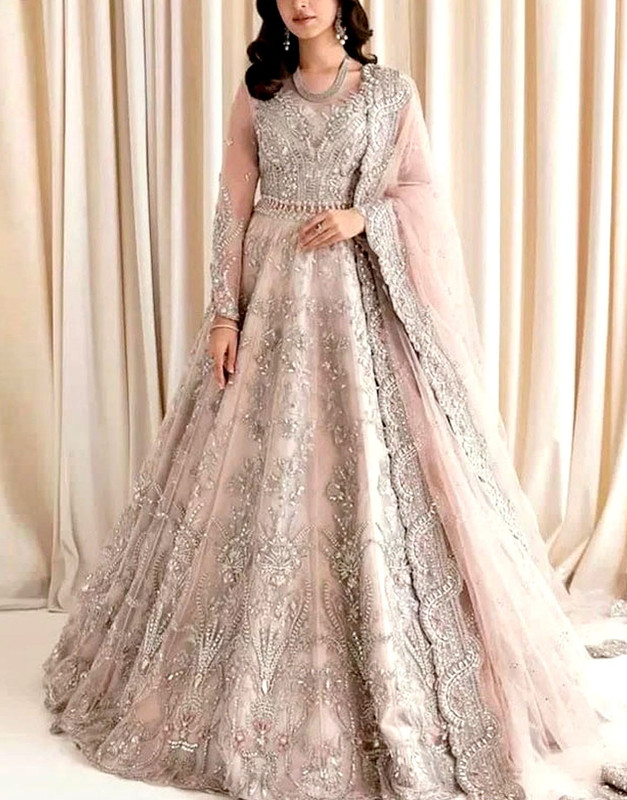 Luxurious Heavy Embroidered NET Bridal Wear Maxi with Emb. NET Dupatta 2026