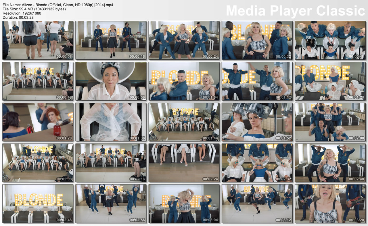 Alizee - Blonde (Official, Clean, HD 1080p) [2014]