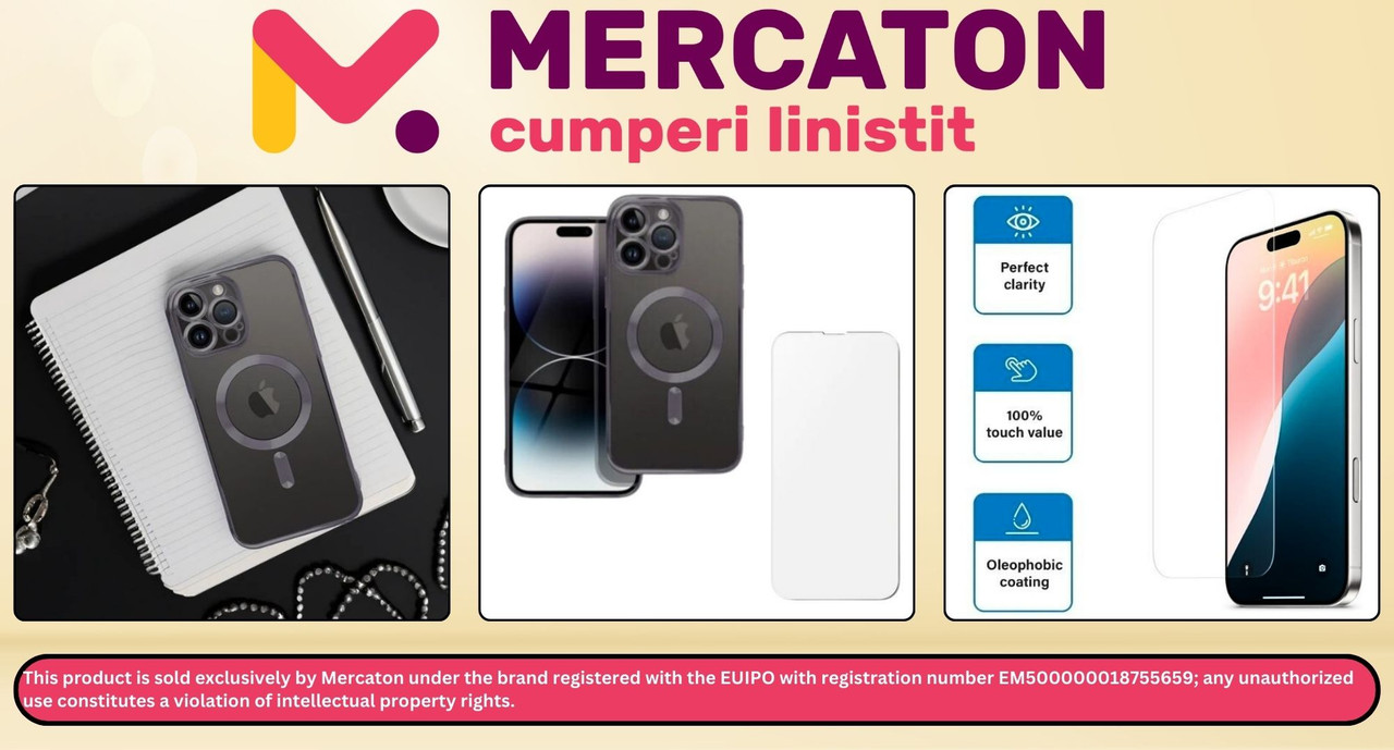 Husa si folie de protectie iPhone 16 Pro Max