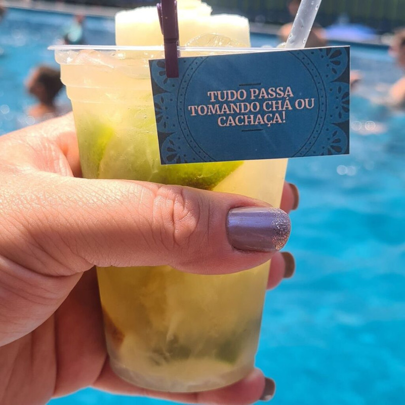 Tag para drink exemplo