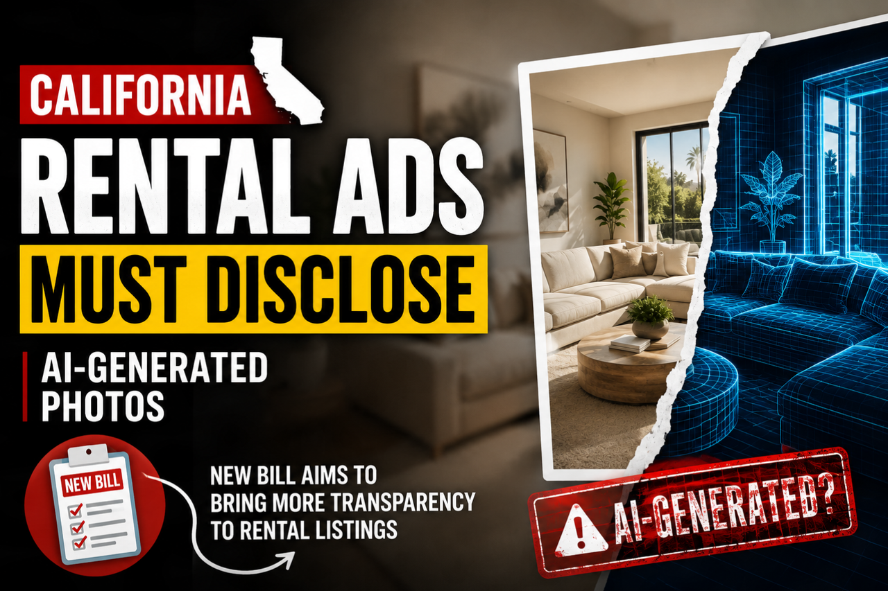California Rental Ads: AI Pics Must Be Disclosed