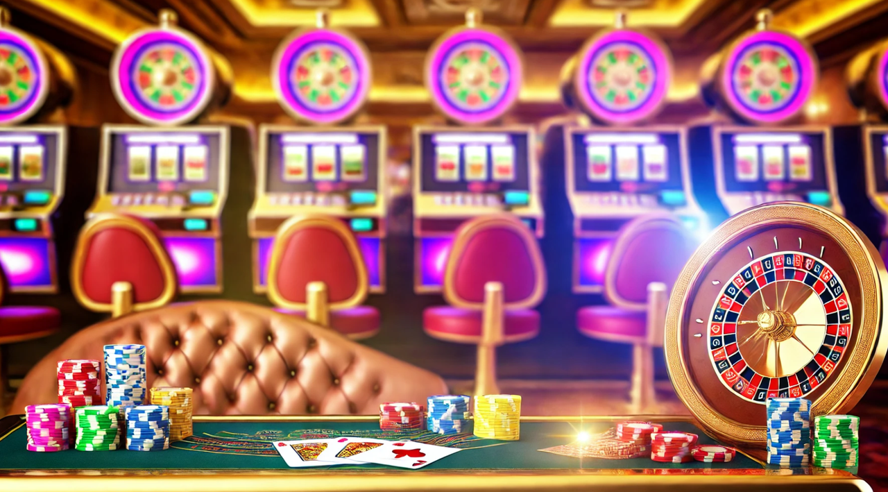 Interfejs strony głównej Total Kasyno prezentujący gry i promocje