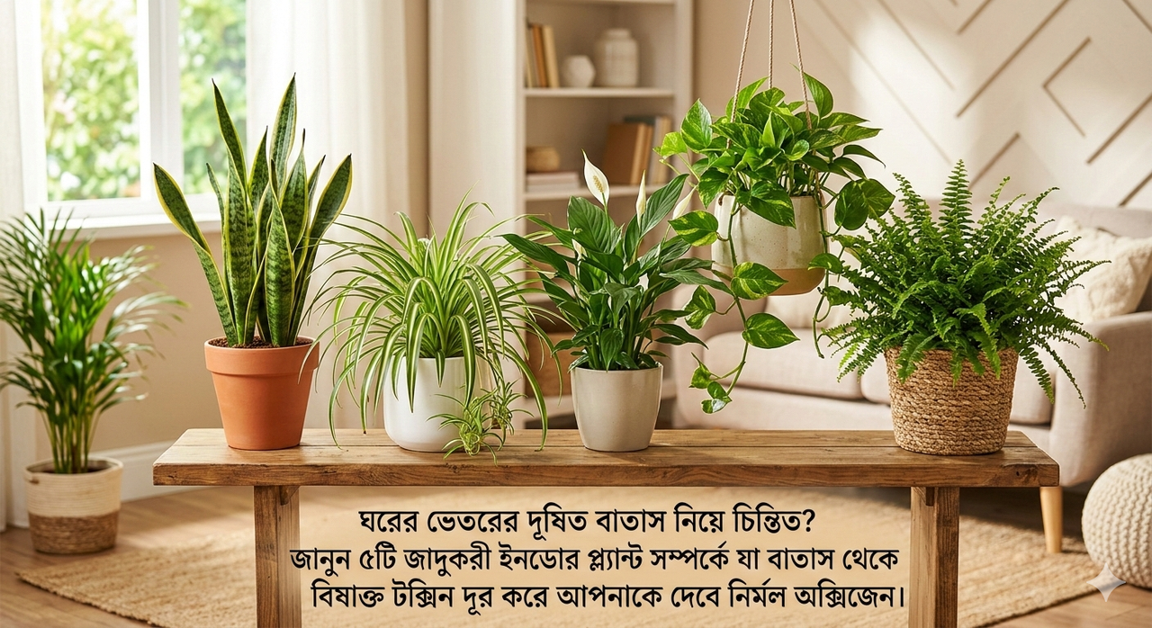 Indoor Air Purifying Plants Home Decor Health