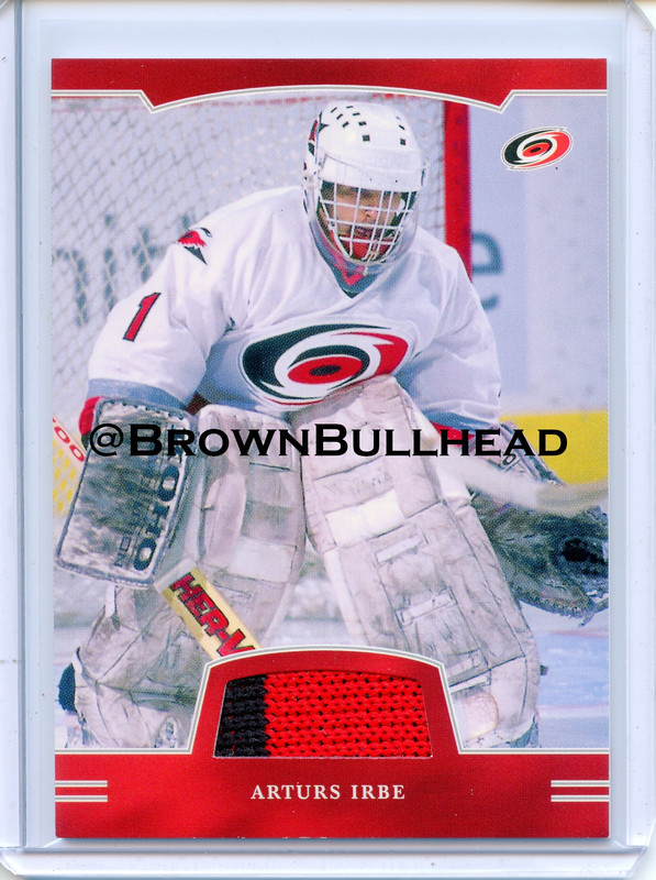 2002-03 BAP First Edition Jerseys #FE-117 [Arturs Irbe ] [Carolina Hurricanes] [~100] [swatch=black