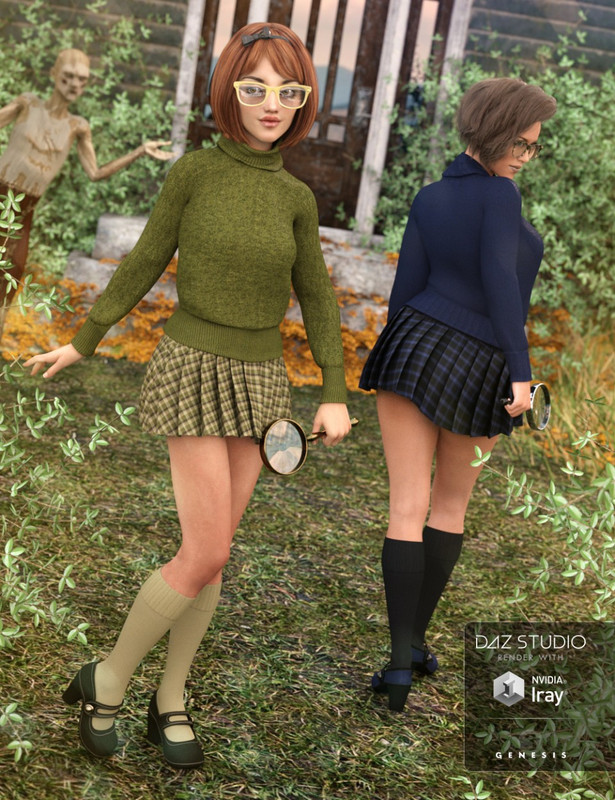 00 daz3d mystery solver outfit