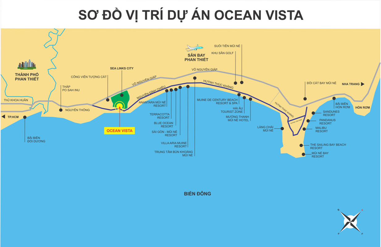 vị trí dự án Ocean vista