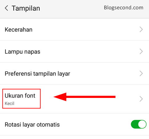 Cara Mengganti Ukuran Teks di Android