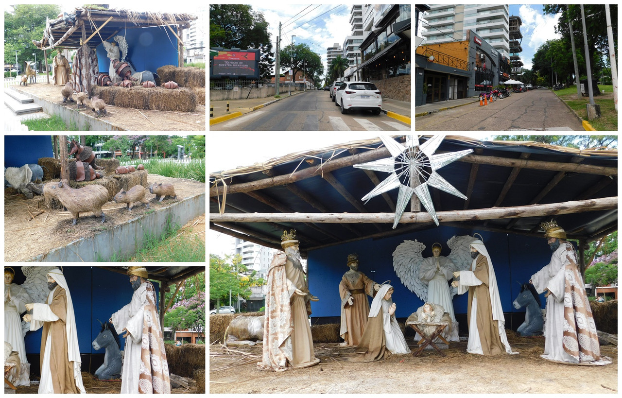 We visited a giant nativity scene with native animals (Esp/Eng)