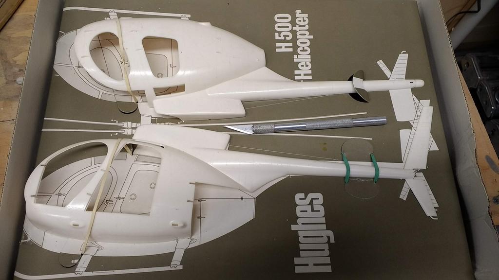 Hughes H500 Helicopter 組み立てキット1/20 Nichimo Hughes H500 Helicopter 1/20 Model Kit Kawasaki