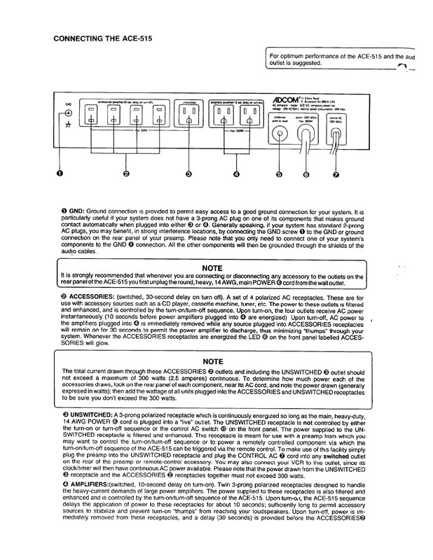 Adcom ACE 515 en - Page 4
