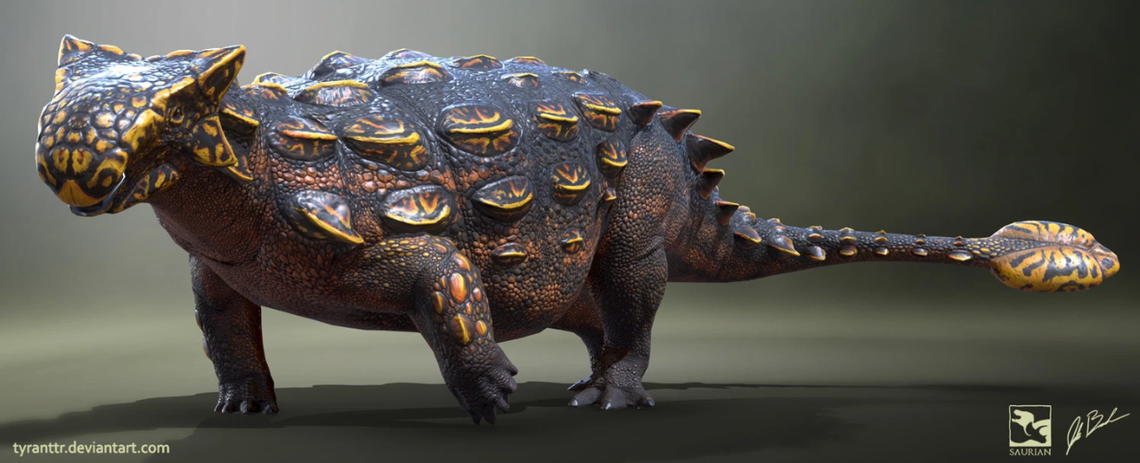 Model by Victoria Arbour and design work by ChrisMasna, Ankylosaurus render from the ''maybe'' canceled game Saurian