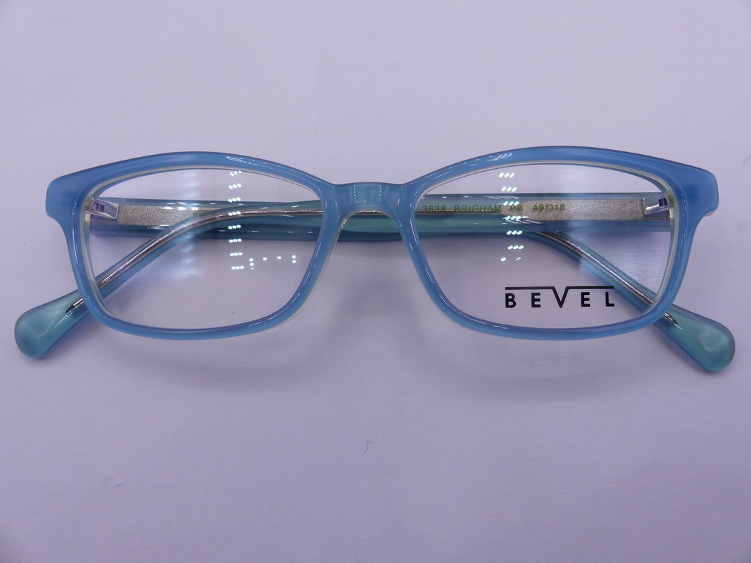 BEVEL 3638 BRIGHAM PASTEL BLUE WOMENS EYEGLASSES FRAMES SIZE 49-15-135