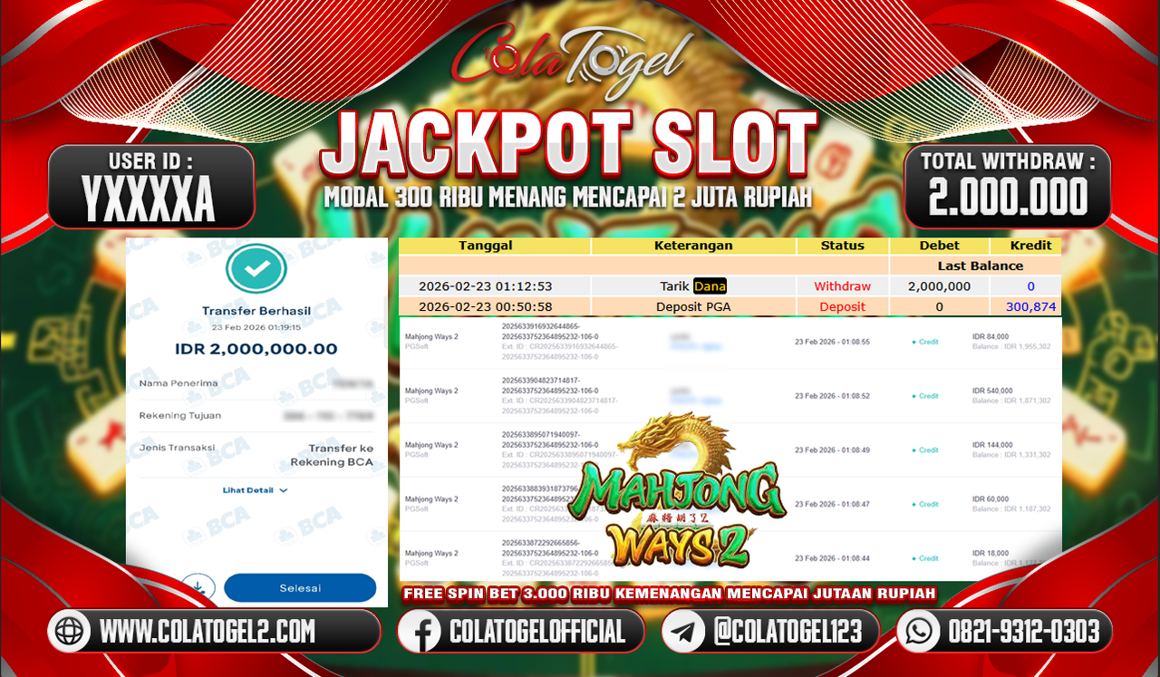 JACKPOT SLOT GACORR!!