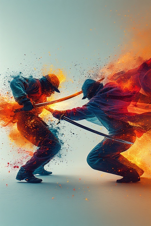 Two-abstract-figures-in-a-swor-19