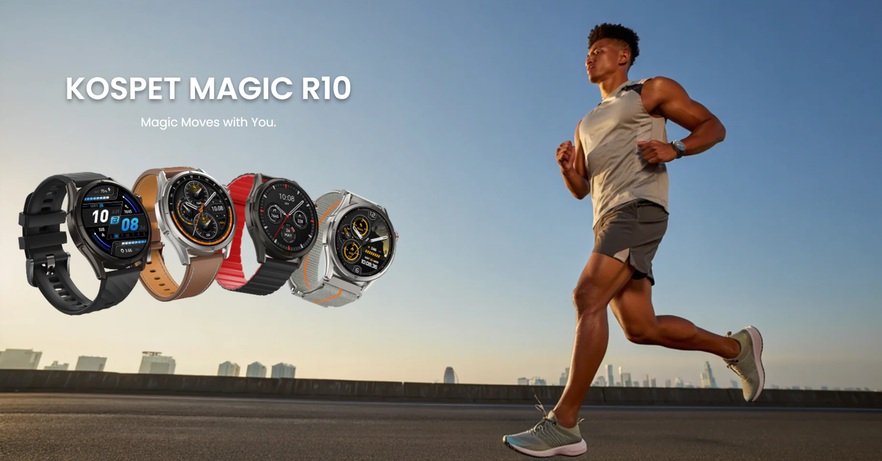 KOSPET MAGIC R10 Premium Metallic Smartwatch View