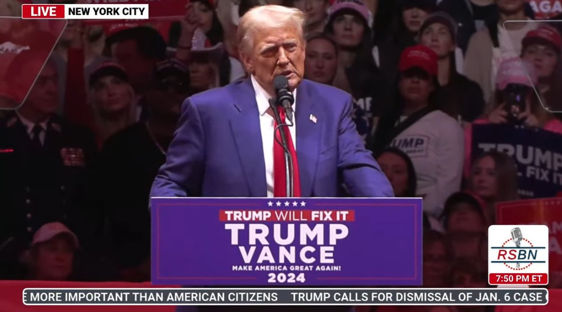 🗽🇺🇸 LIVE: TRUMP RALLY AT THE ICONIC MADISON SQUARE GARDEN IN NEW YORK ...