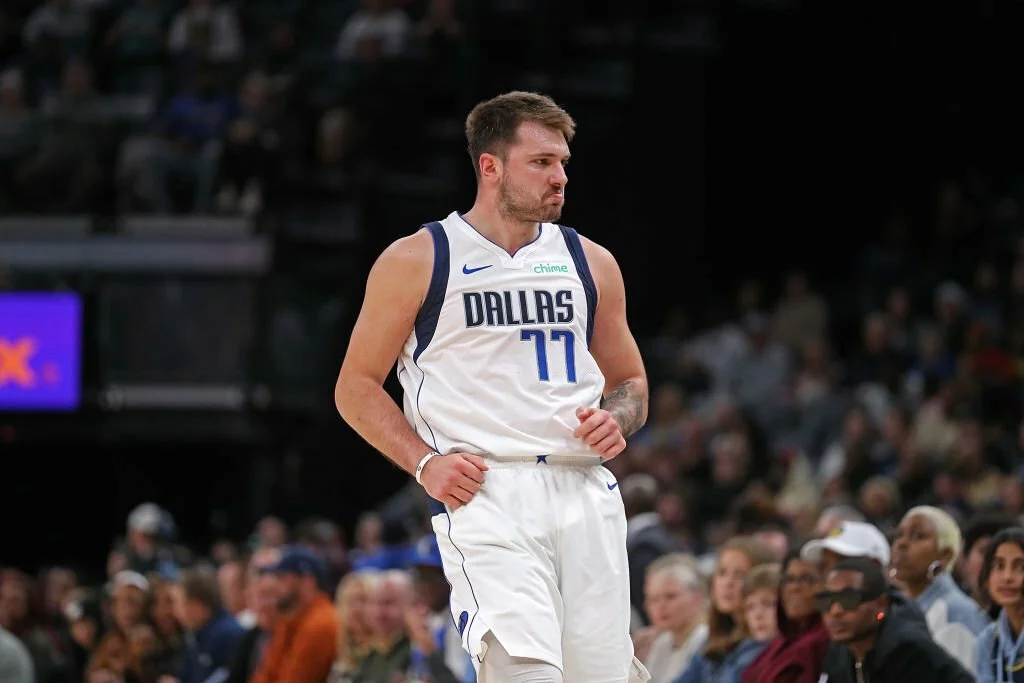 Luka Doncic playing for Dallas