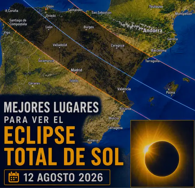 Lugares para ver el Eclipse Total de Sol