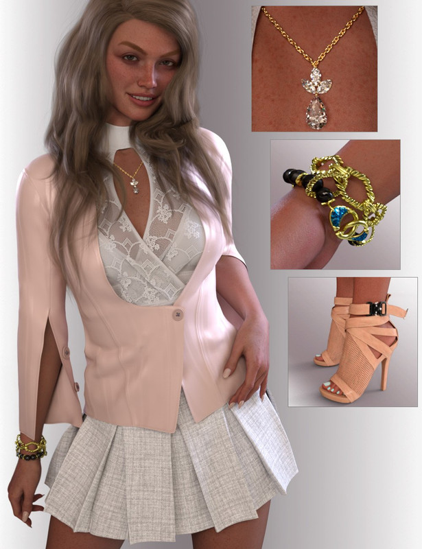 dForce Estelle Outfit for Genesis 9 Feminine