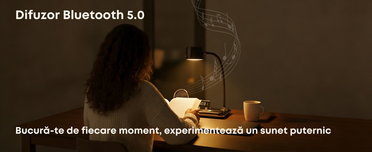 Difuzor Bluetooth 5.0 sunet puternic si clar MOWO 1772B