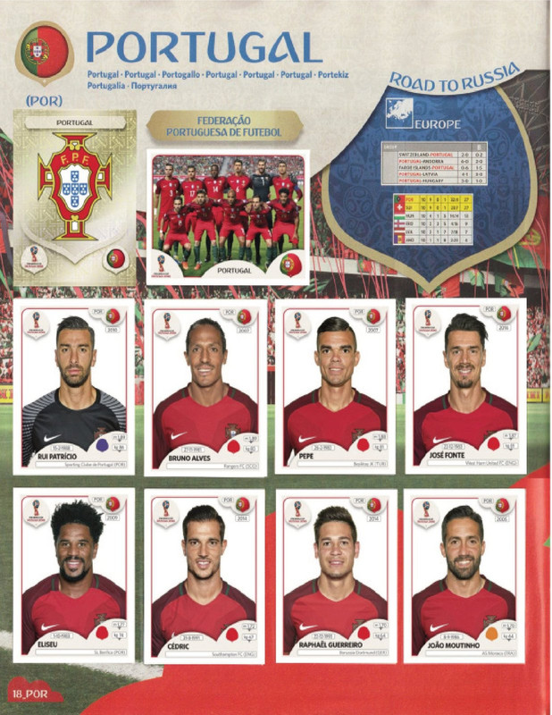 Album Panini Rusia 2018-20