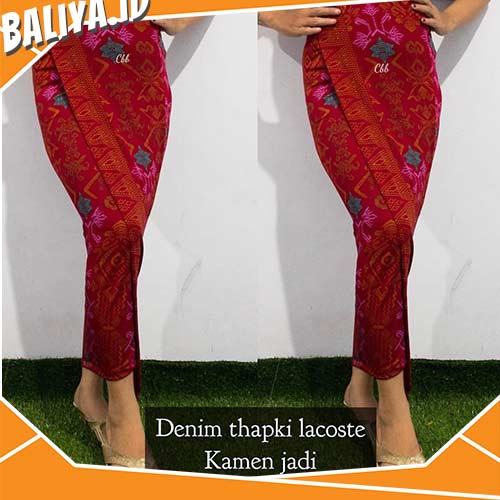 Model Rok Lilit Warna Merah