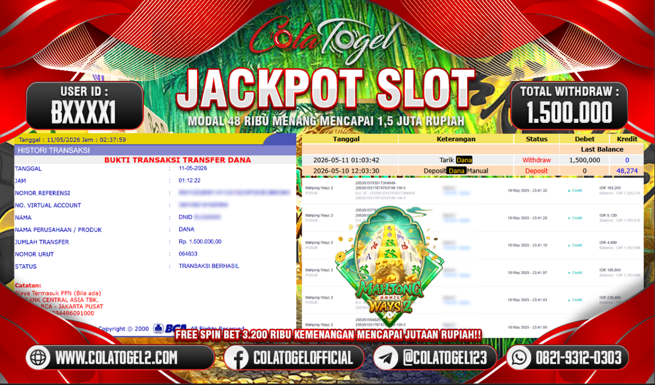 JACKPOT SLOT GACOR!!