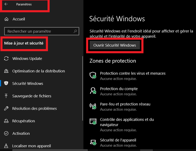 sécuritéwindows102