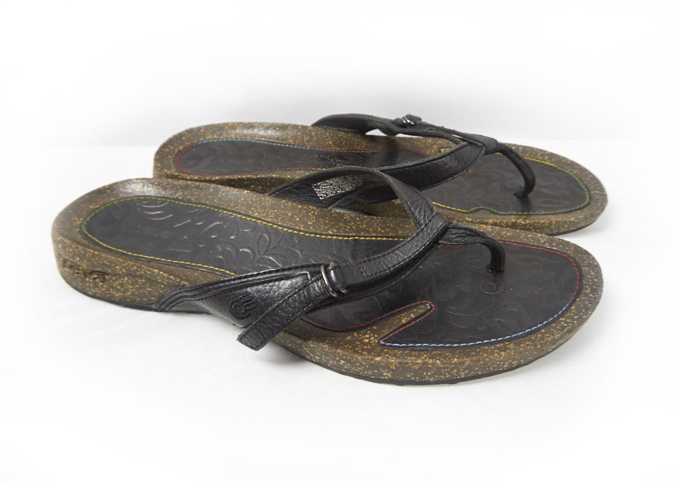 teva leather sandals womens