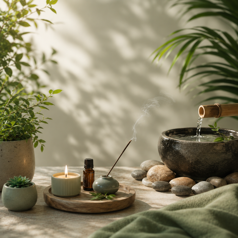 Calm nature and soft light