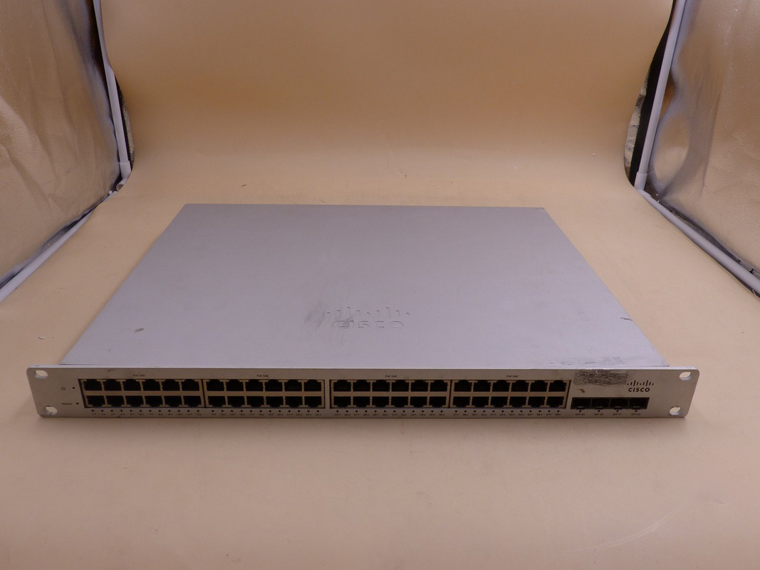 CISCO MS220-48LP-HW MERAKI 48-PORT GIGABIT ETHERNET POE CLOUD SWITCH CLAIMED