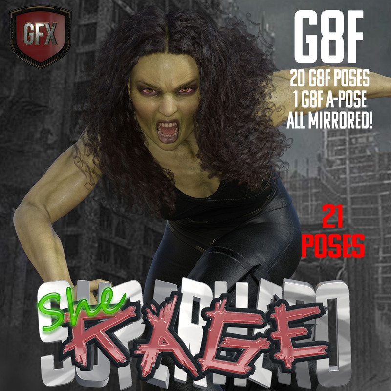 SuperHero She-Rage for G8F Volume 1