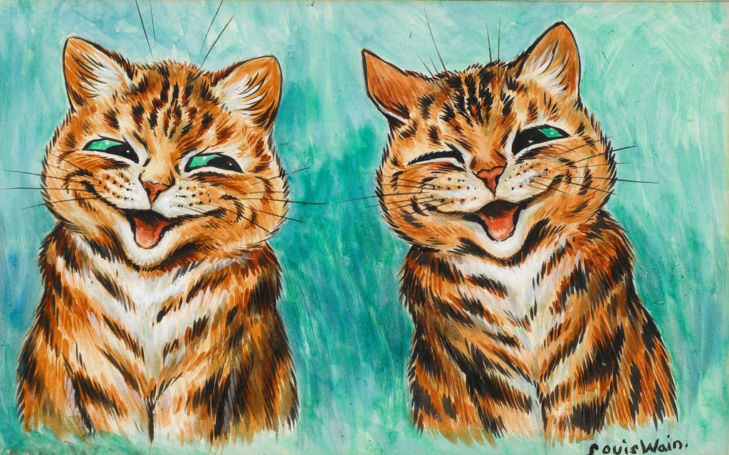Louis-Wain-Reconciliation-wc-on-paper-Meister-Drucke-372288